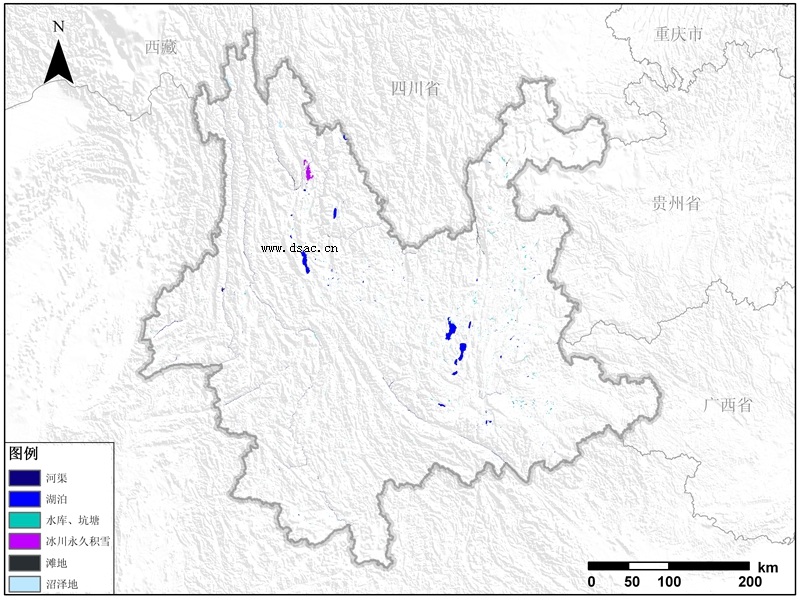 研究云南省水域分布数据可推动城市化进程