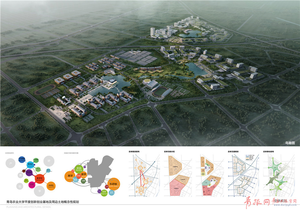 青岛农业大学平度校区效果图