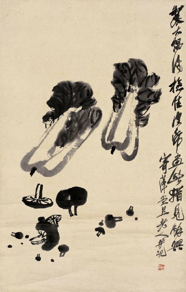 齊白石筆下的大白菜,清白傳家,樸素做人(好養心的文)