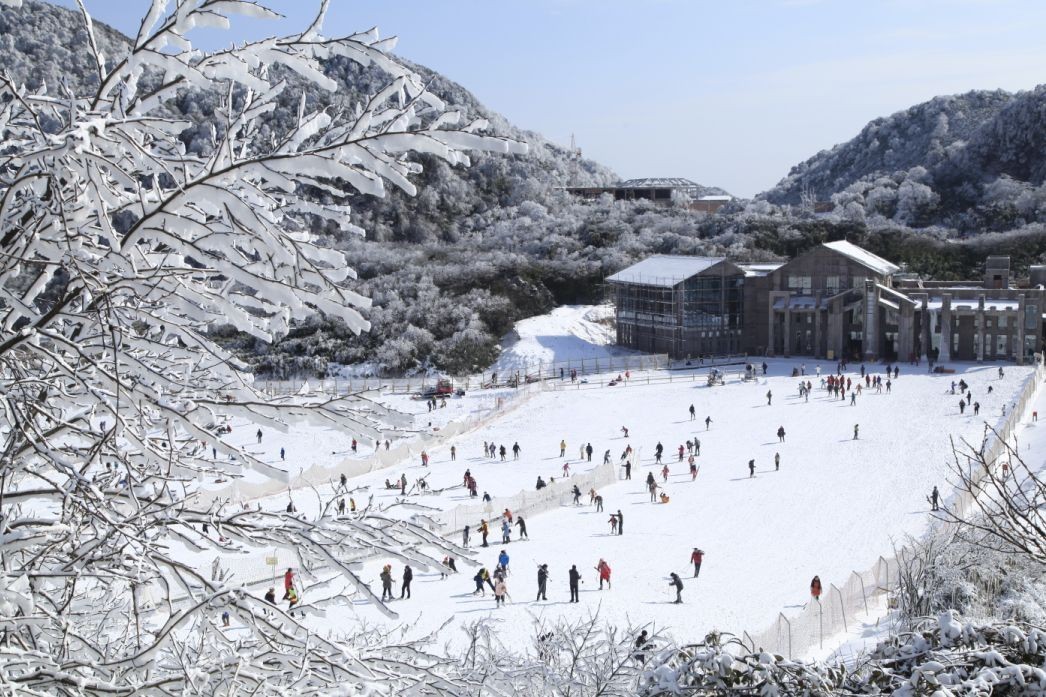 金佛山那是每年都要下雪,应该是离主城最近的耍雪地了吧,现在还可以看