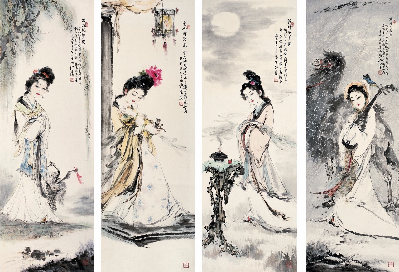 中国古代四大美女:西施,王昭君,貂蝉,杨玉环