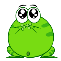 青蛙眨眼表情包gif图片