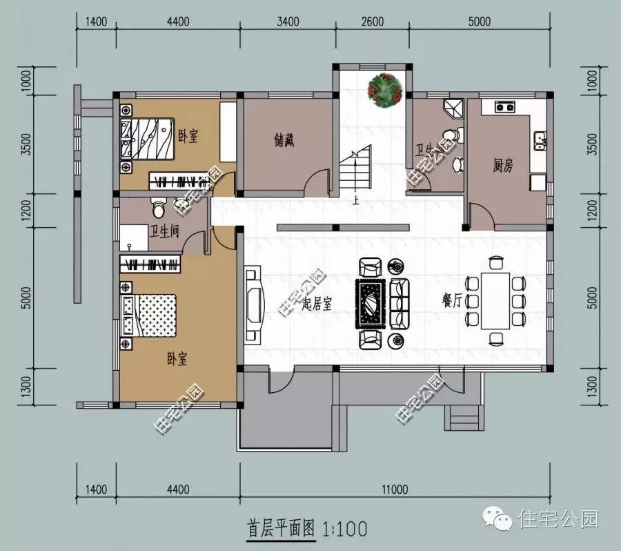 9套平屋頂自建房佈局這麼好30真萬能建成嗎