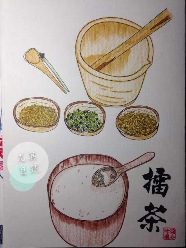 炒茶简笔画图片儿童图片