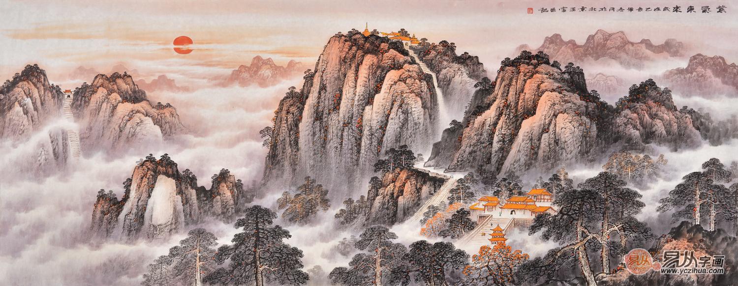 家居装饰画色彩,巧妙搭配山水画色彩风水好