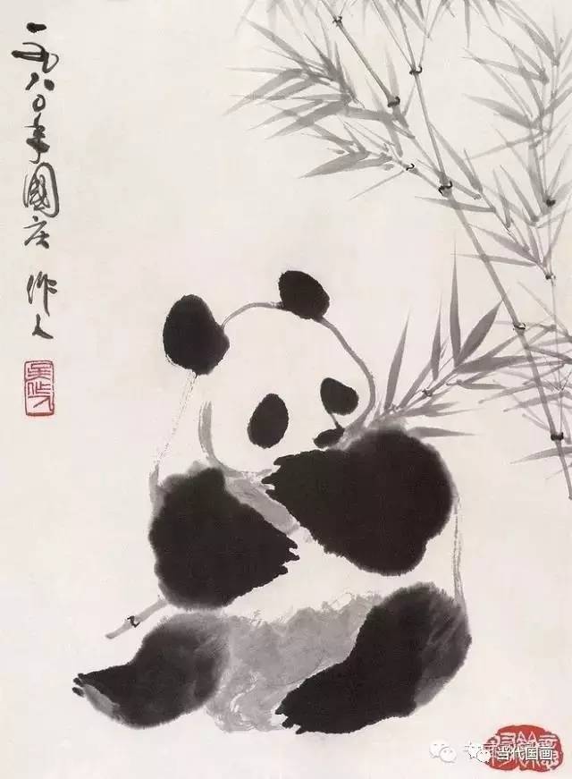 吴作人笔下的大熊猫,30幅憨态可掬的国宝!