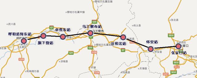 到2018年这条线路正式通车后,乘坐高铁从北京到呼和浩特只需要3个小时