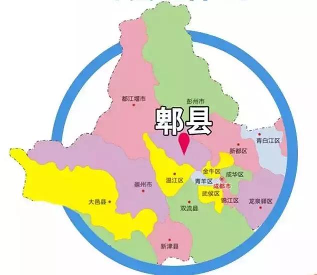 郫县乡镇分布图图片