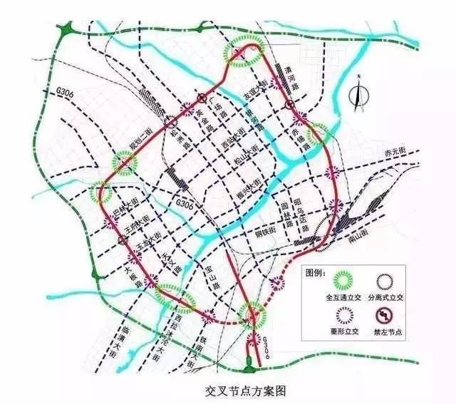 赤峰中环路线图图片
