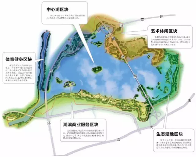 诸暨城南湿地公园规划图片