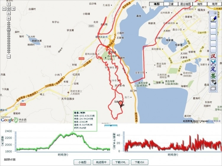 新街鄉—環湖南路—上蒜鄉—晉寧—古城鎮—海口鎮—高海輔道—白魚