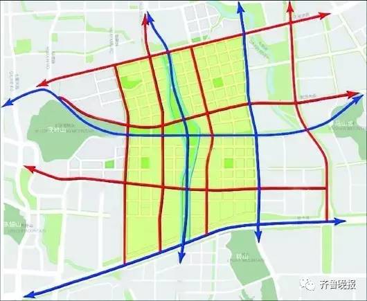 济南cbd道路规划图片