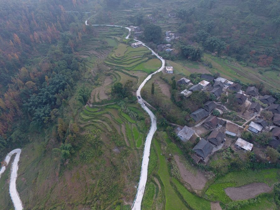 六盘水水城县花嘎天门村如童话一样的风景