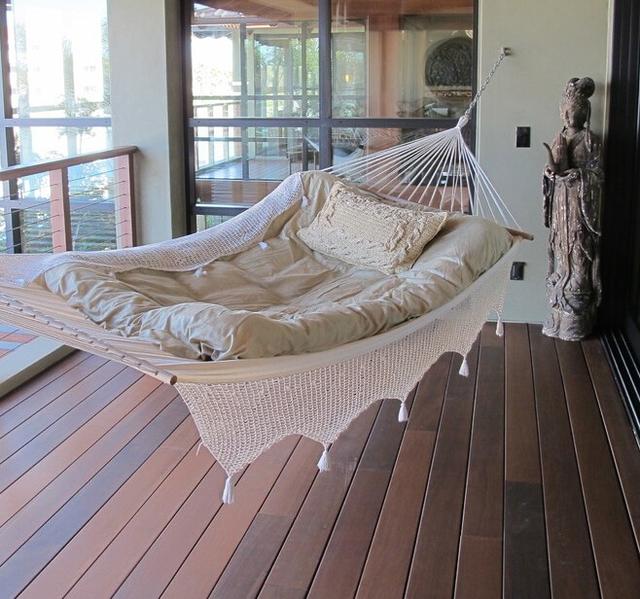 能把海风留住的设计给你的家居来款吊床吧