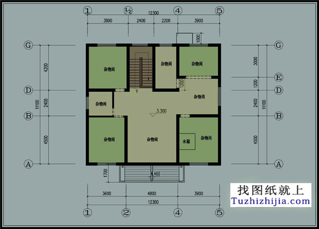 最新農村自建一層帶閣樓設計圖