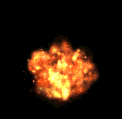 煤气罐爆炸gif图片