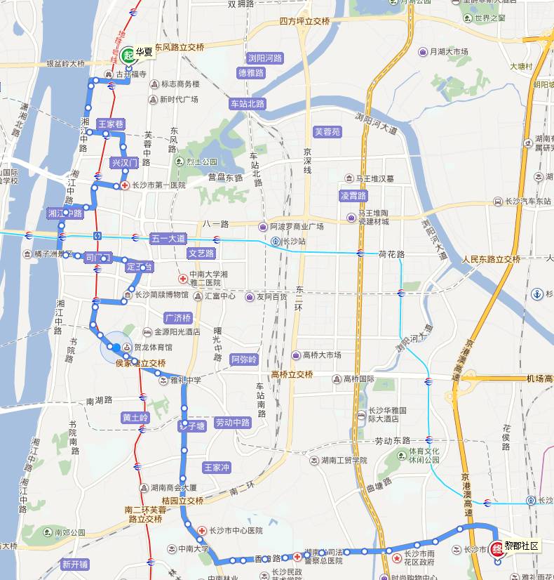 长沙367公交车路线图图片