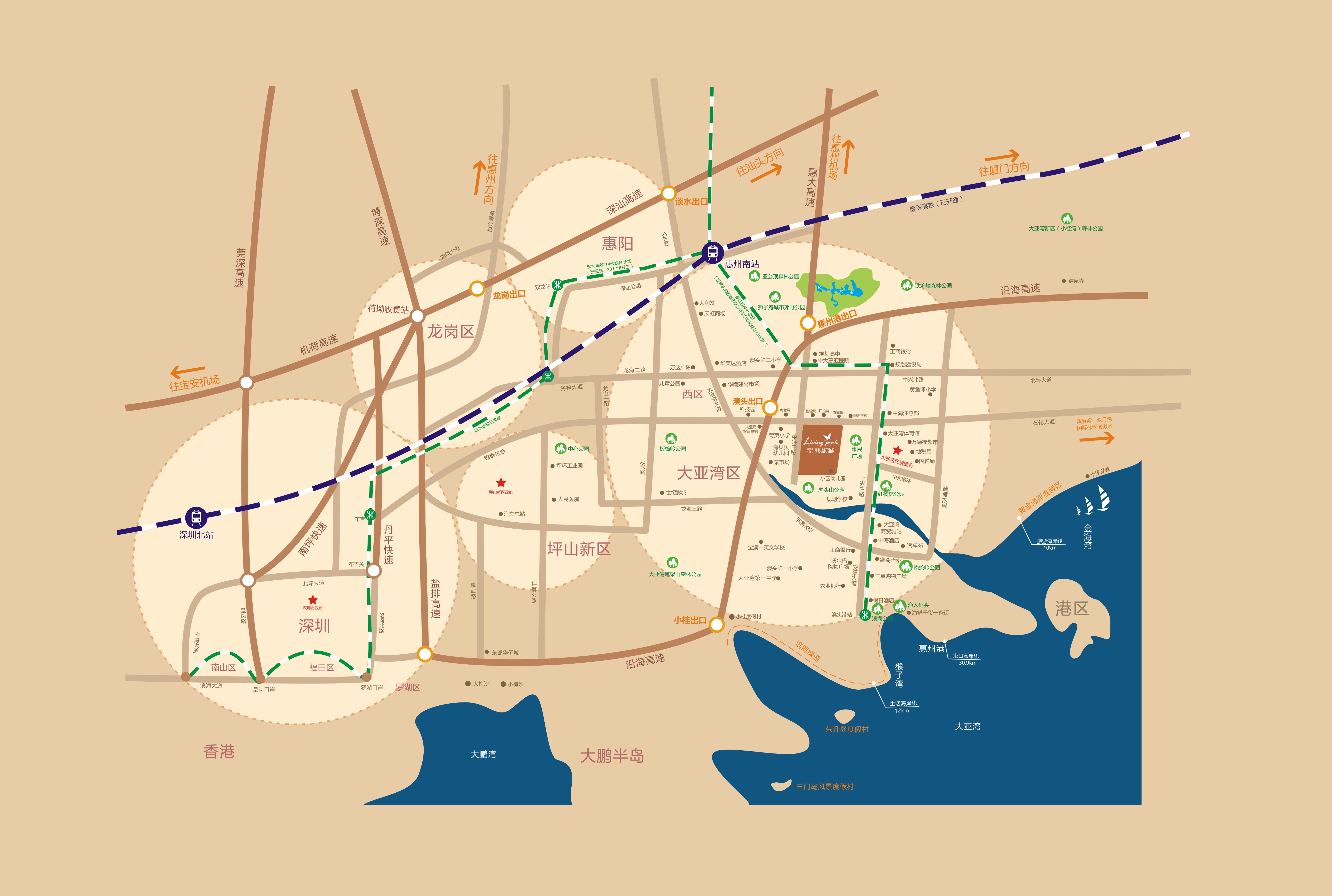 大亚湾楼盘地图图片