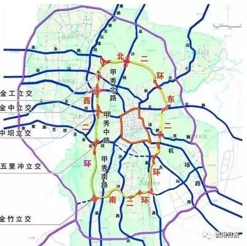 贵阳市15环正式改称中环路来看几条环线的具体情况