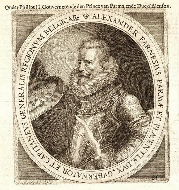 亚历山大·法尔内塞(alexander farnese)生于1545年,父亲是帕尔马公爵