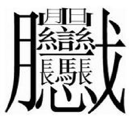 网络流传笔画最多的汉字!可能你一个都不认识!