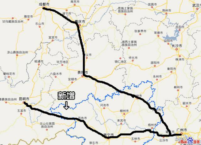广巴达城际铁路路线图图片