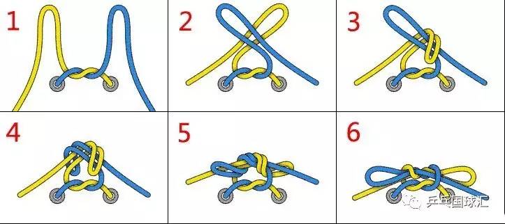 步骤如图:今天国球汇君要教大家一种比较牢固的鞋带系法,注意看,很