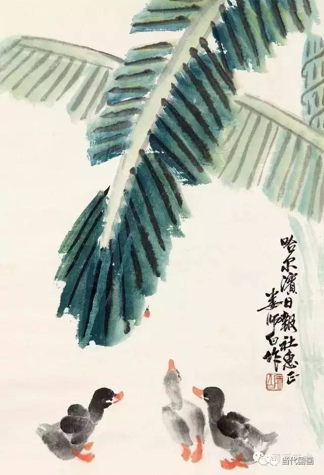 娄师白生机勃勃的小鸭子