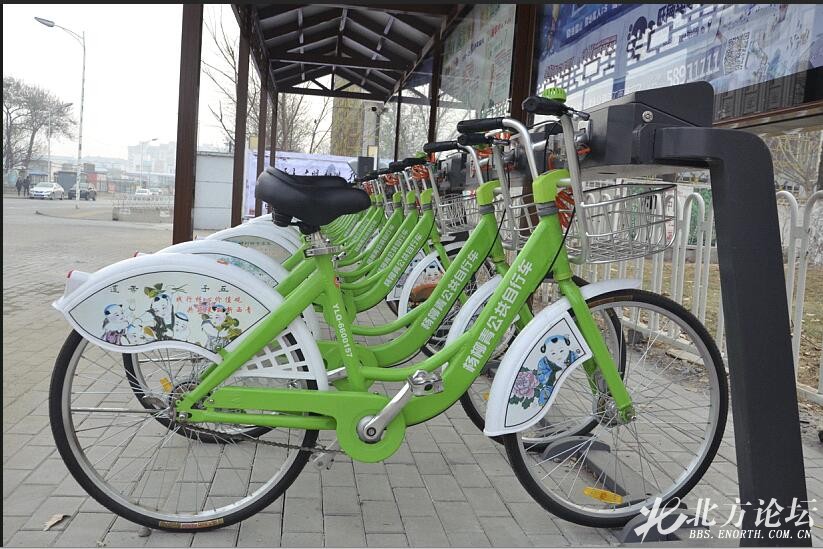 杨柳青公共自行车扫描二维码租车骑行租还车更方便