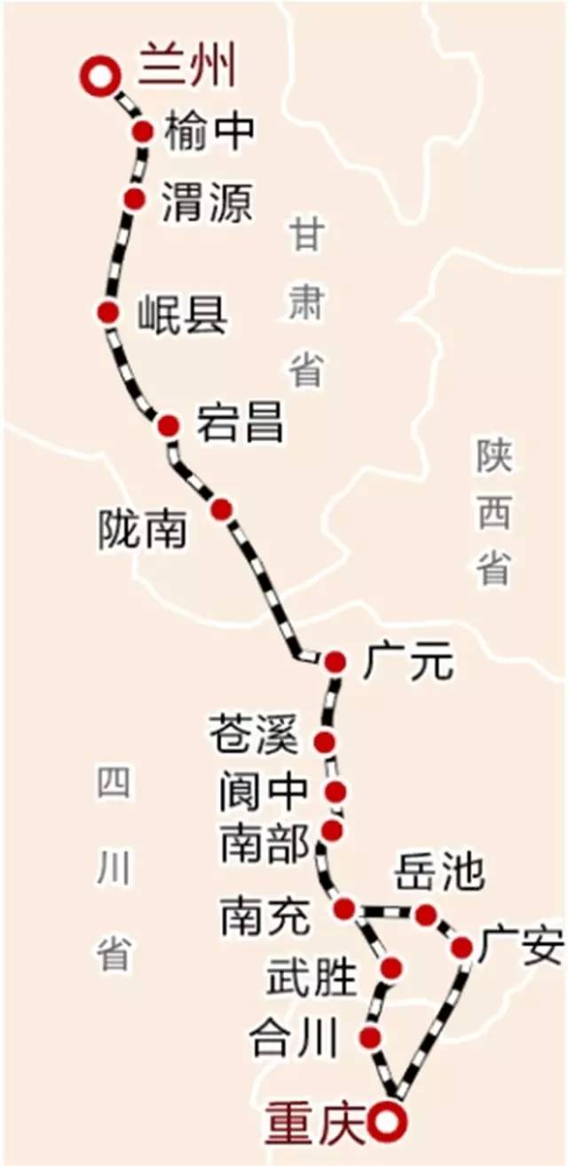 兰渝铁路走向图图片