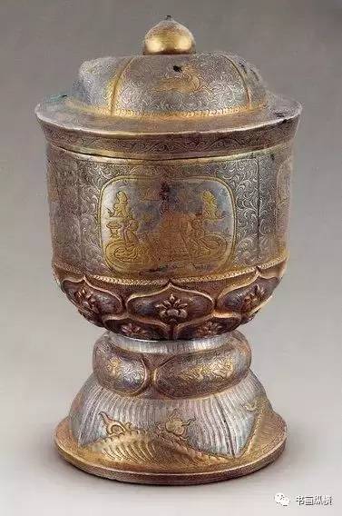 文化遗存129法门寺地宫出土的鎏金茶具