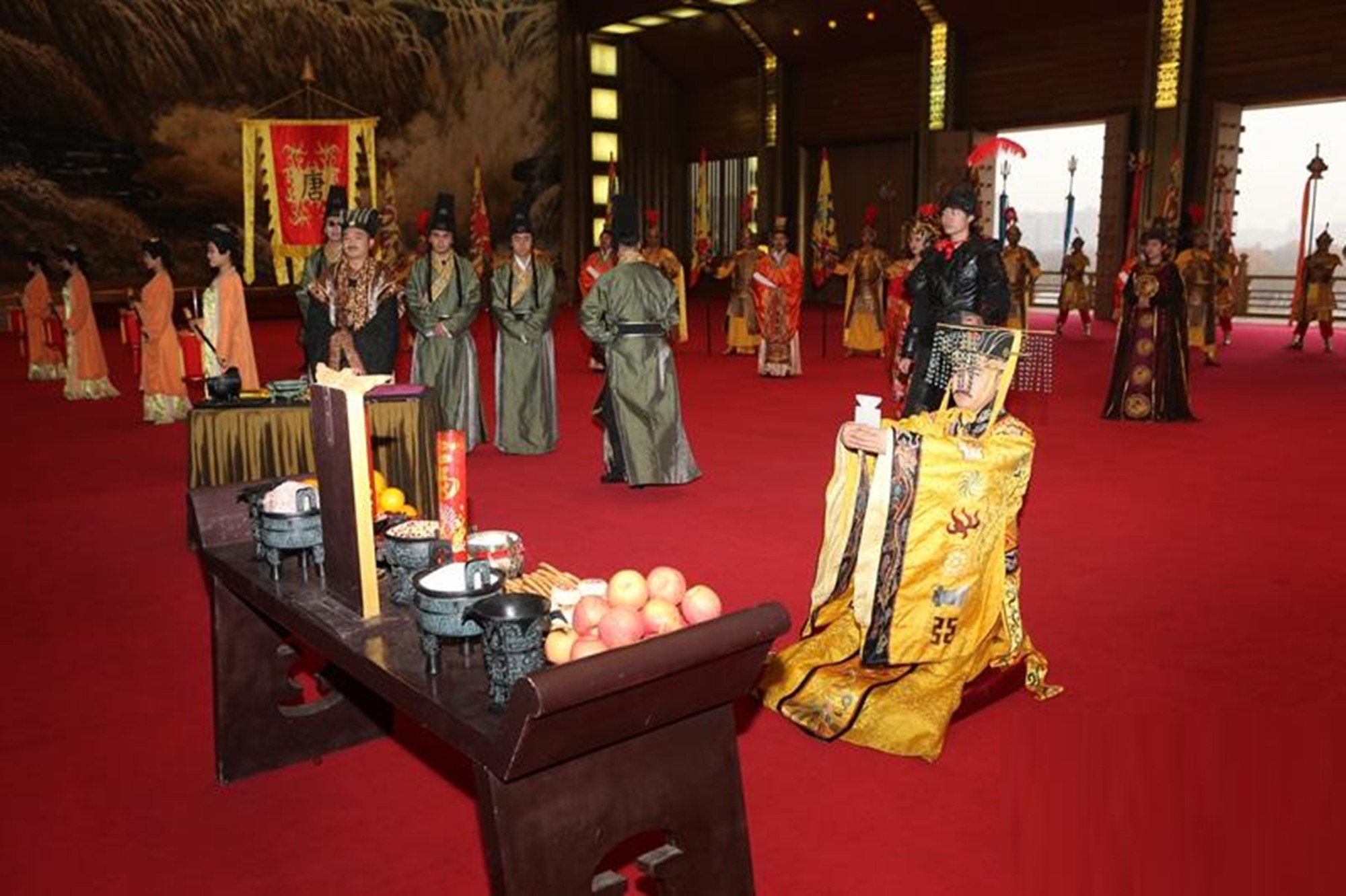 "冬至祭天礼"至唐朝时逐渐发展完善,是古代冬至日最为隆重的习俗,是