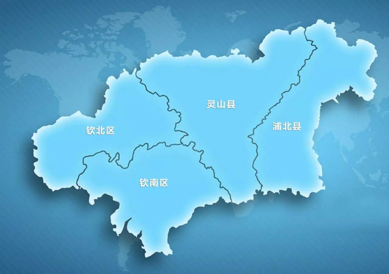 广西钦州地图位置图片