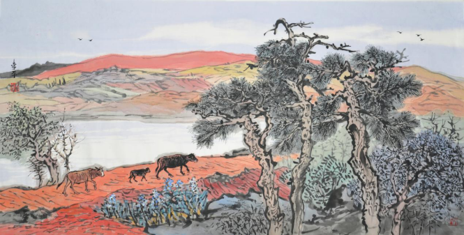 书画名家李平的红土地绘画艺术