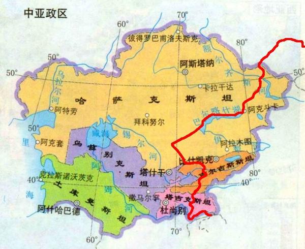 中国和哈萨克斯坦边界图片