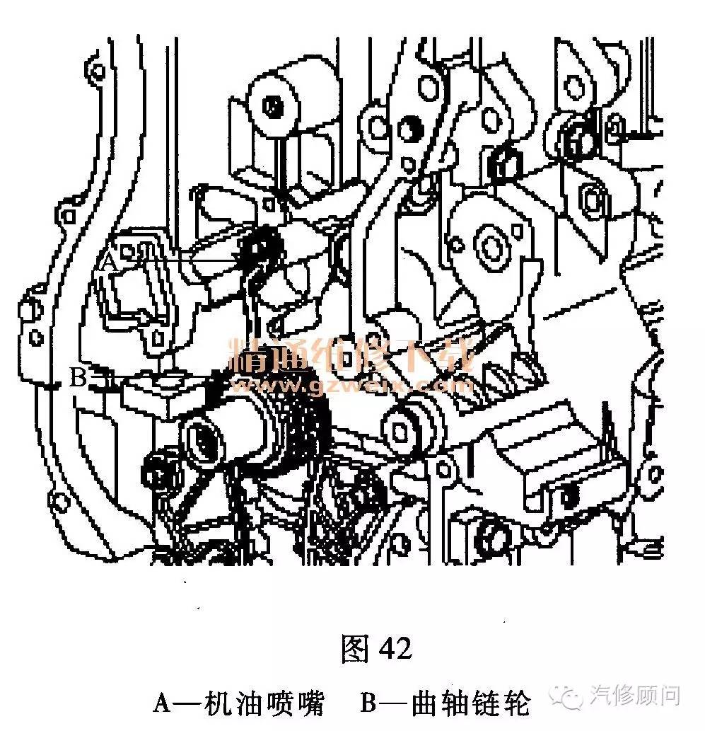 现代ix35正时图片记号图片