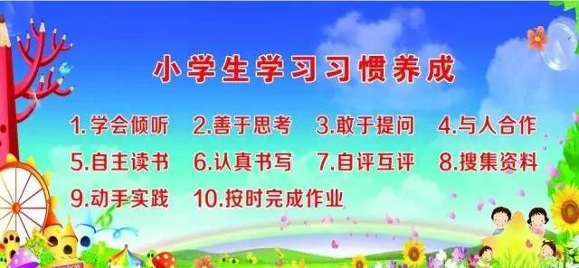 小学生养成良好学习习惯计划