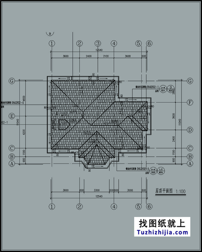 豪华欧式两层别墅cad设计图纸