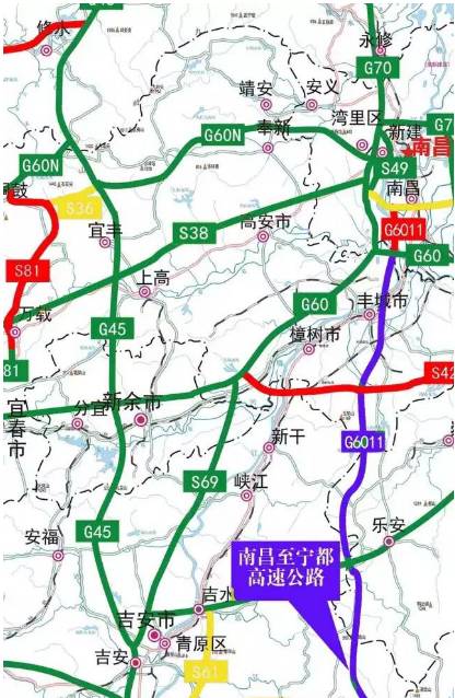 江西高速公路图高清图片