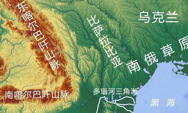 它所处的地区史上称为比萨拉比亚,此处多瑙河三角洲与科尔巴阡山相遇