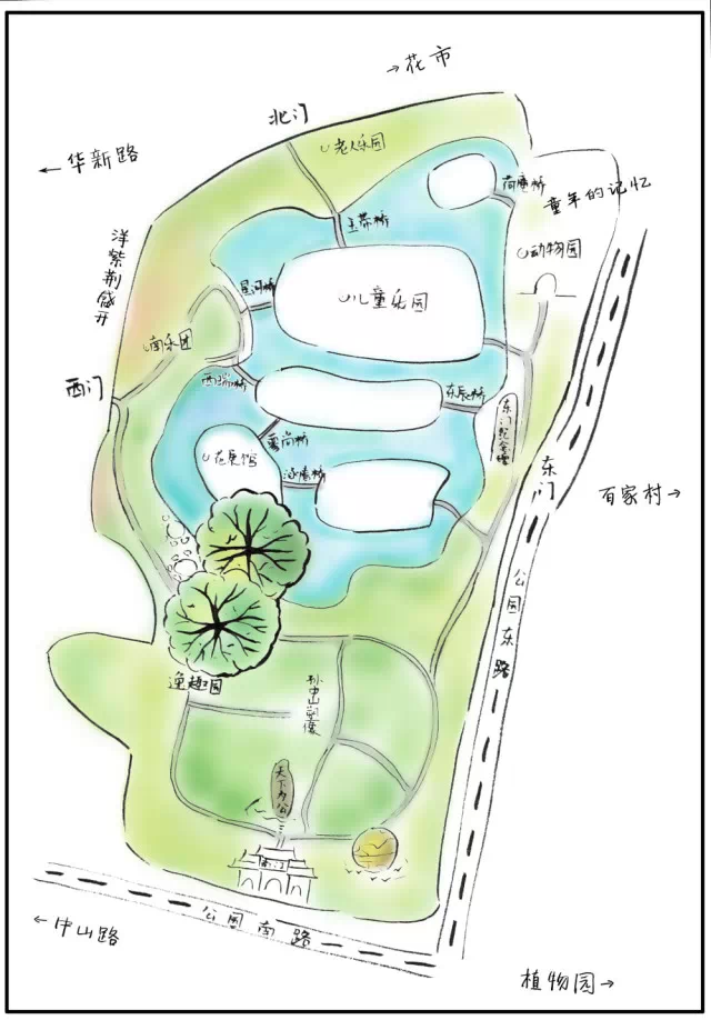 厦门中山公园地图图片