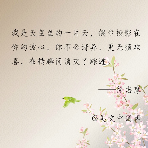 徐志摩诗歌总有的他自己独特的艺术魅力