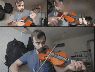哲学拉小提琴表情包图片