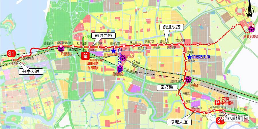 苏州S1线路图图片