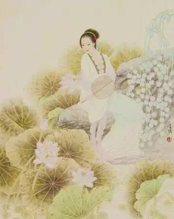 涉江采芙蓉的画面图片