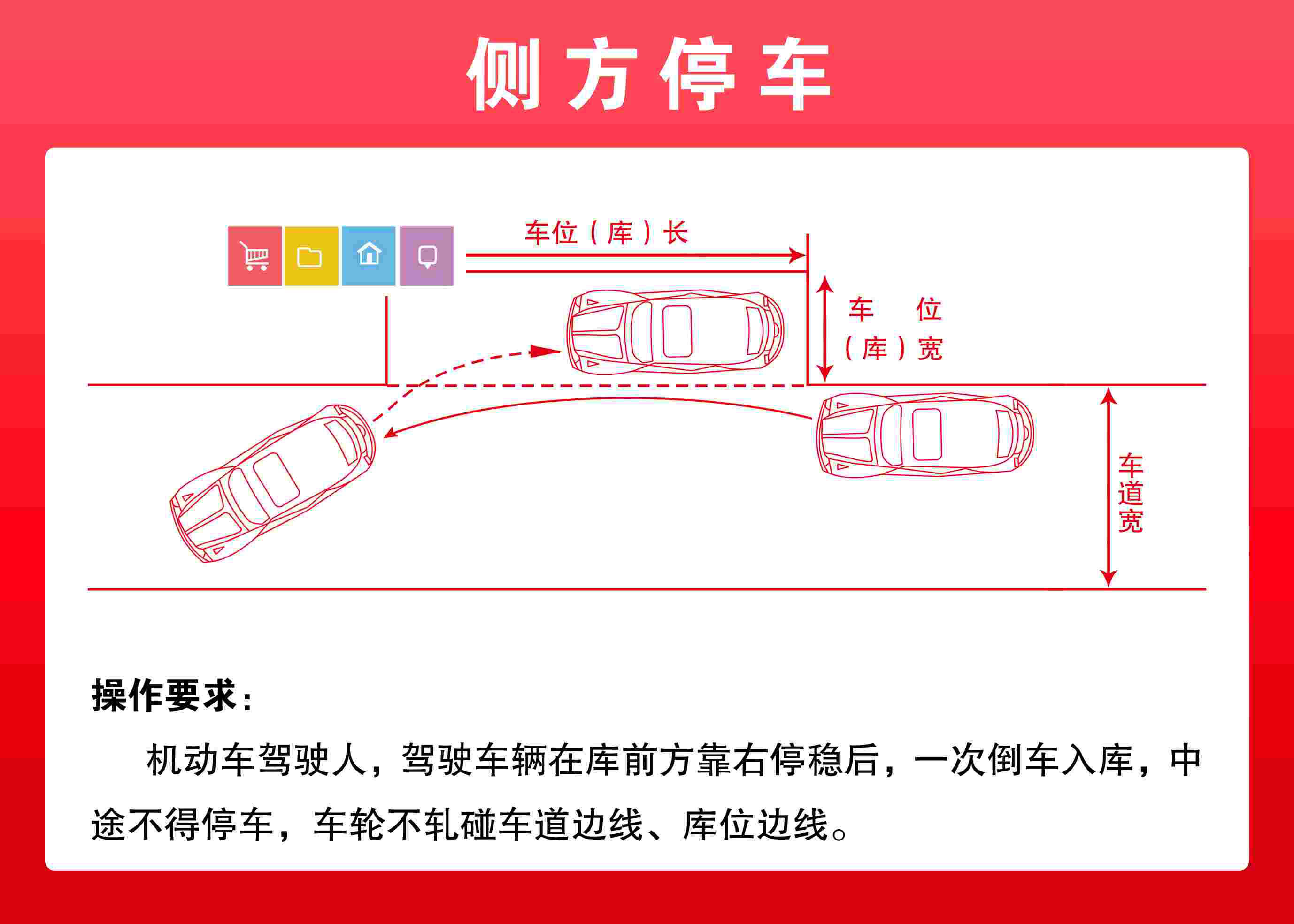 二是考试时不能停车,对离合器的使用就提出更高要求