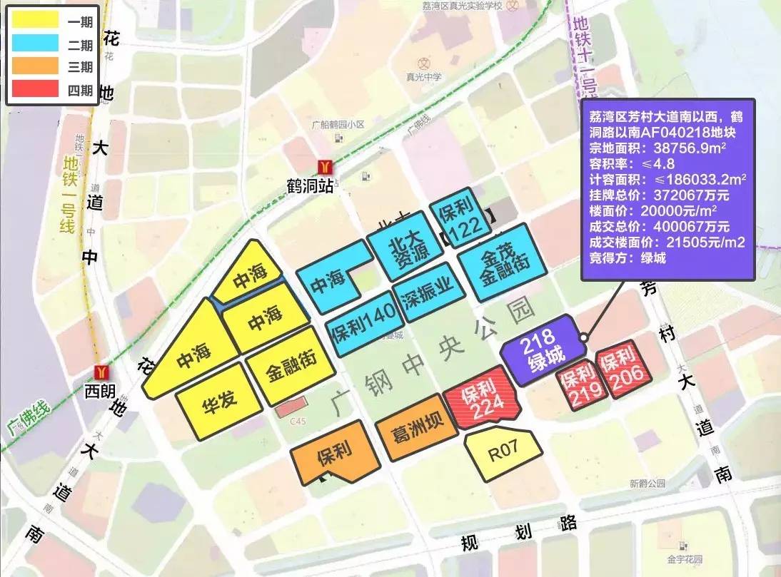 北鄰廣鋼新城中央綠洲,景觀資源好,且臨近地鐵11號線鶴洞東站