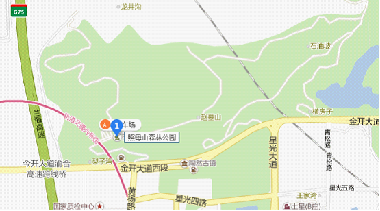 照母山公园游览地图图片