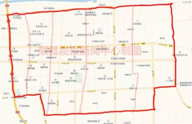 易县县城路线限行图图片