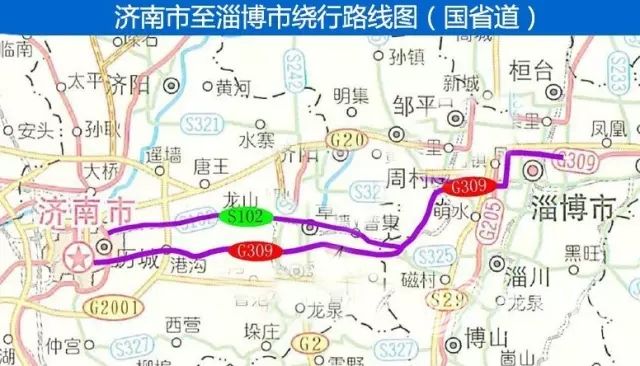 309国道济南段路线图图片